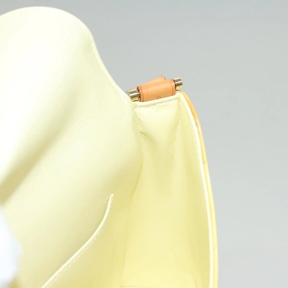 LOUIS VUITTON Monogram Vernis Thompson Street Bag Yellow M91071 LV Auth BA4453 - Picture 11 of 16